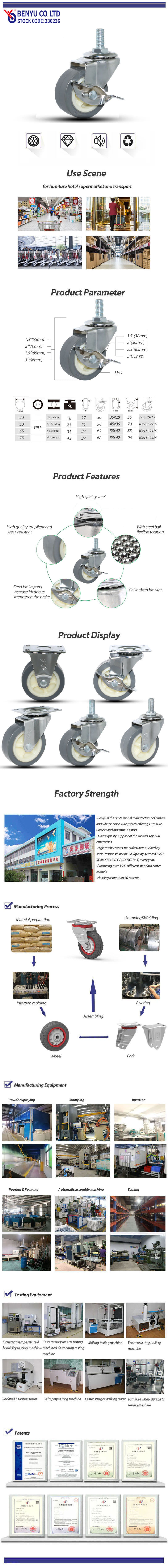 Stem Casters Silent Wheel