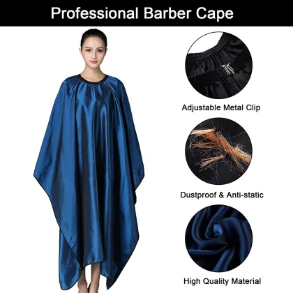 Eco-Friendly Waterproof Satin Hairdressing Barber Cape