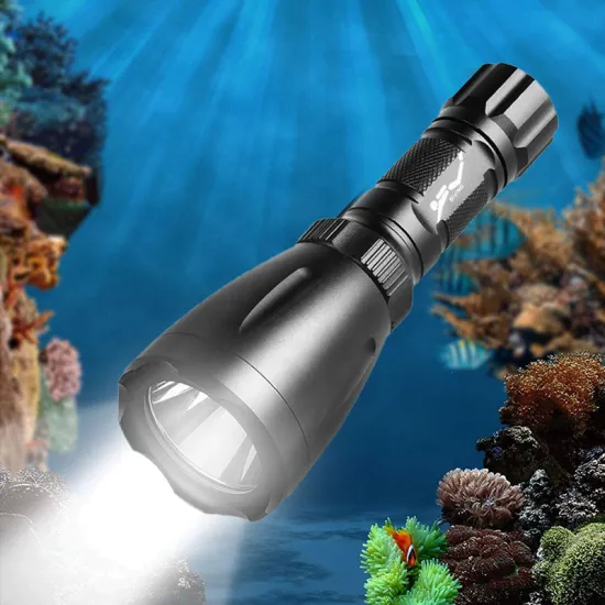 Professional Rechargeable Waterproof Diving Flashlight: A Powerful Underwater Torch Light for Scuba Diving