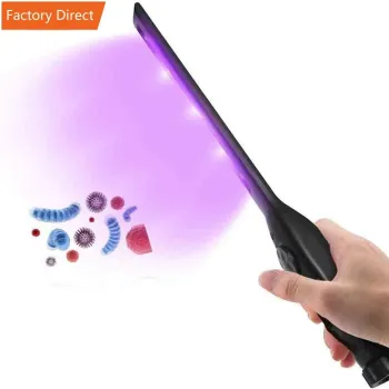 UV Portable Disinfection LED Light: Rechargeable Bacteria Detection and Inspection Lamp with Stand