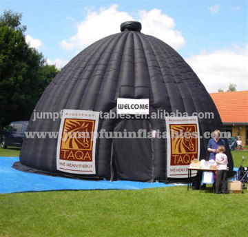 Black inflatable projection dome 8m Dia inflatable Dome for projection