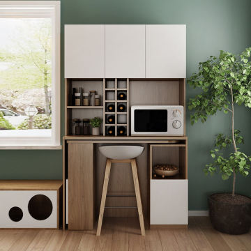 Nordic Rotating Bar Sideboard for Luxurious Home Living Rooms