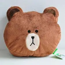 bear cable knit pillow cover face cushion pillow