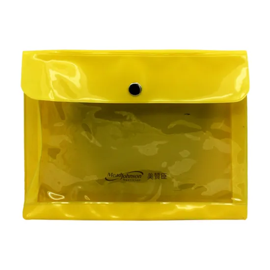 Yellow Envelope Customized PVC Bag