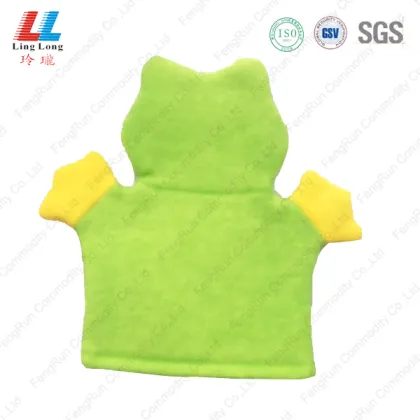 Animal frog bathing children gloves