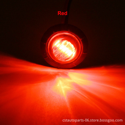 Hot Sales Round DC 12V Car Truck Warning Lights LED Side Marker