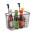 Cuisine Metal fil sur la porte de l&#39;armoire Panier d&#39;organisateur Condiment Panier de caddy