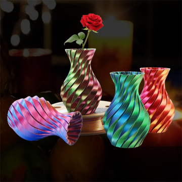 Shiny 3-Color PLA Filament with Silk Finish