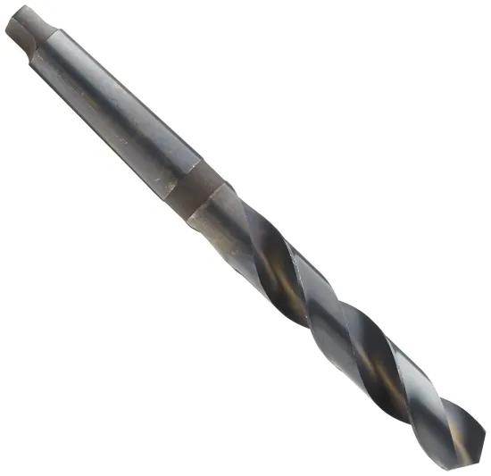 High Speed Steel Morse Taper Shank Drill Bit - Black Oxide, 118 Degree