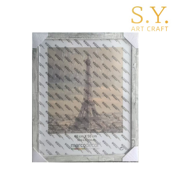 מסגרת תמונה גדולה כפרית אפורה PS