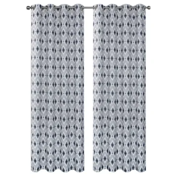 Multiple Diamond Printed Dimout Curtain Fabric | Polyester Printed Curtain Fabric