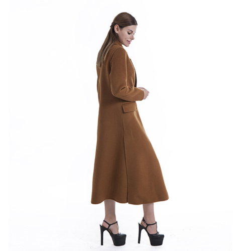 Fashion women's classic cashmere wool blended overcoat