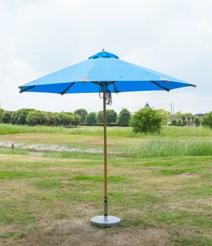 Outdoor Large Rectangular Bamboo Cantilever Wooden Garden Umbrella