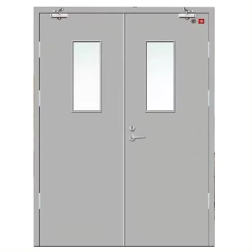 Modern Double Swing Fire Rated Steel Doors with Insulation and Low Price