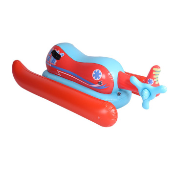 Custom swimming pool floats red plane air lounger