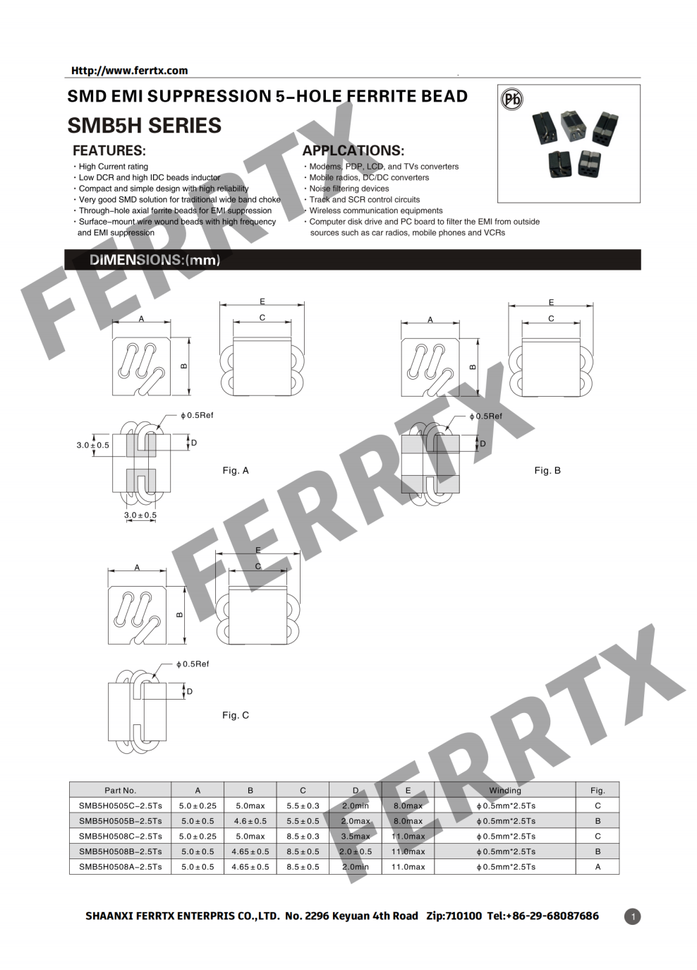 SMD Ferrite Bead Inductors