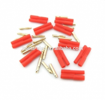 Gold Coated Banana Connector Set 2.0mm with housing