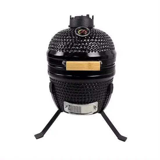 13-Inch Portable Barbecue Mini Ceramic Charcoal Grill Folding BBQ Kamado Grill for Outdoor