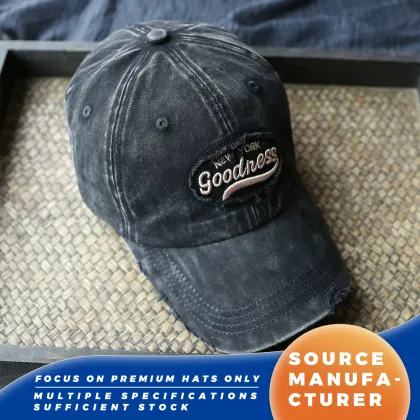 New York Goodness Washed Baseball Caps