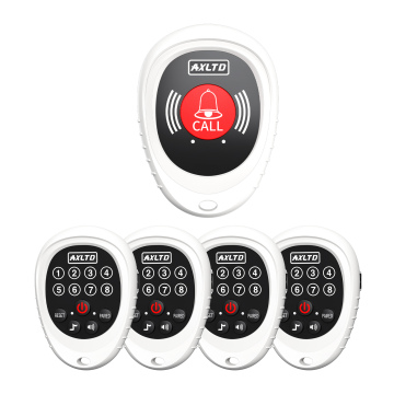 Wireless Caregiver Pager System with Rechargeable Call Button and 1000 Feet Range