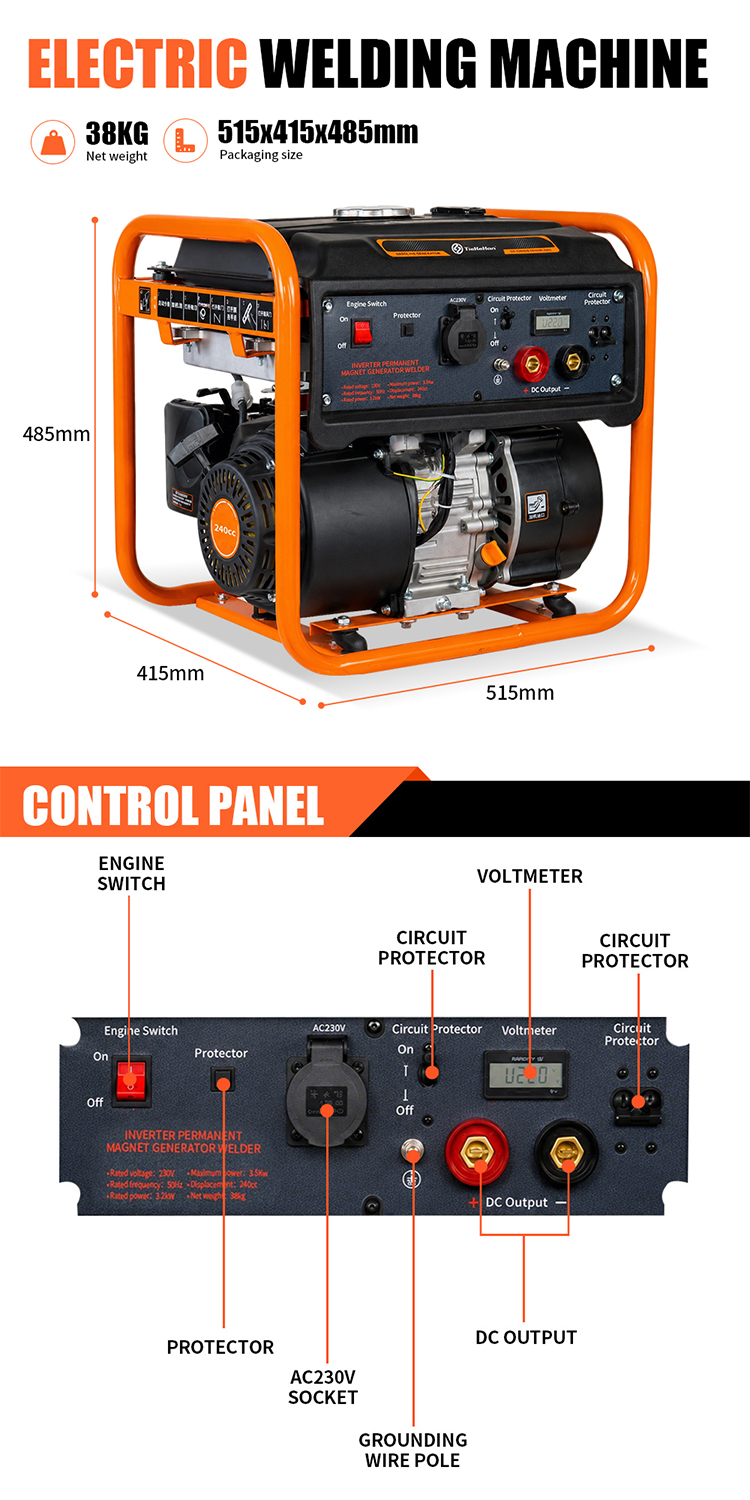 TKH4500i-210A Gasoline Welding Machine (12)