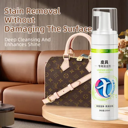 Home Care Leather Cleaner Liquid for Genuine Leather Goods - Decontamination & Maintenance