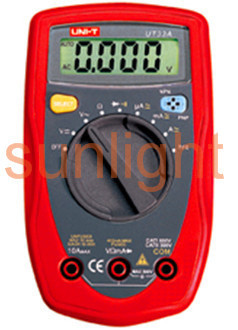 Portable Digital Multimeter, AC/DC/Resistance UT33A