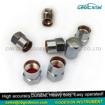 Brass tire valve cap for tire