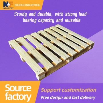 Прочный нефумигированный деревянный поддон для тяжелых грузов