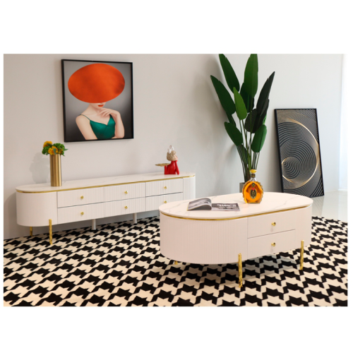Table à thé de conception simple de meubles de luxe européens