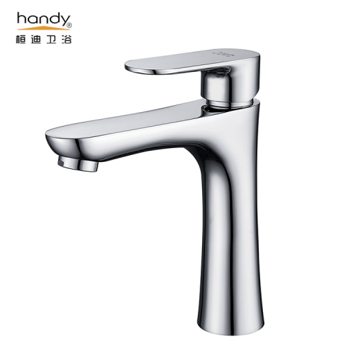 Single Hole Basin Mixer Brass Chrome Single Cold Lavatory faucet Supplier