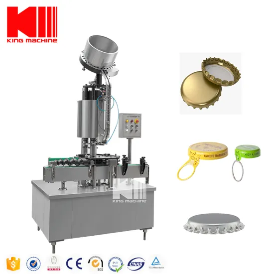 King Machine Automatic Ring Pull Cap Sealing Capping Machine