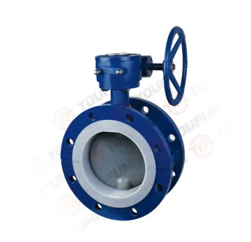 FEP Lined Butterfly Valve flange Type
