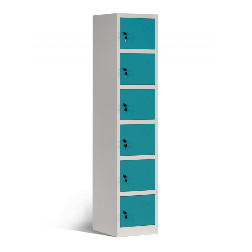 6-tier stalen lockers voor zelfopslagoplossing