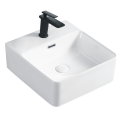 Above Counter Square Ceramic Basin With Overflow