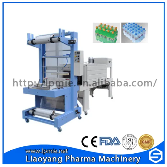 Automatic PET bottle shrink wrapping packing machine