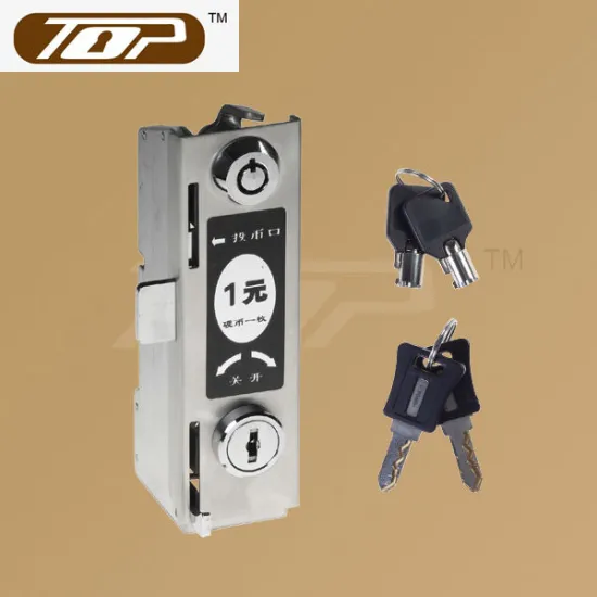 easy install stainless steel coin charge lock