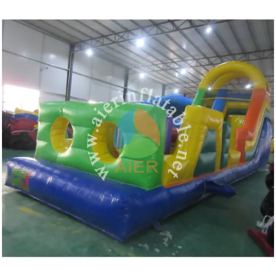 New Giant Yellow Inflatable obstacle course for kids and adult