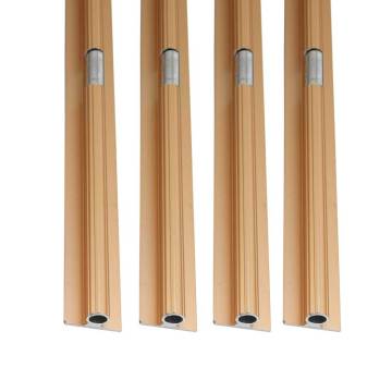 Three Color Wardrobe Hardware: Metal Strips and Slotted Board Tapes for Wood Door Panels