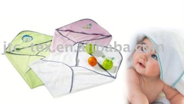 100% Cotton Embroidery Hooded Towel For Kids