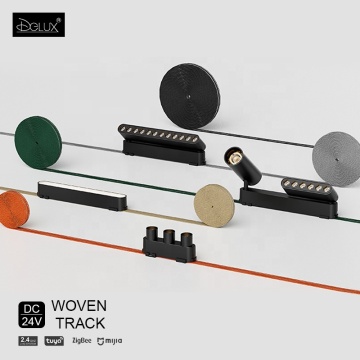 DGLUX Modern Tuya Zigbee 24V Smart Woven Belt LED Track Lighting System