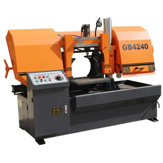 Automatic Clamping Vertical Metal Cutting Bandsaw with Manual Feeding and Assist Bandsaw Roller for More Stable Cutting