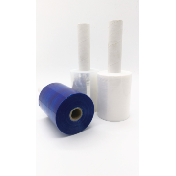 Kemasan gulungan film plastik biru