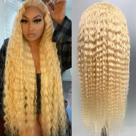 Burmese Raw Virgin Hair Jerry Curly Lace Front Wig Human Hair Deep Part Jerry Curl Weave Short Wig Kinky Curly Wig Lace Front