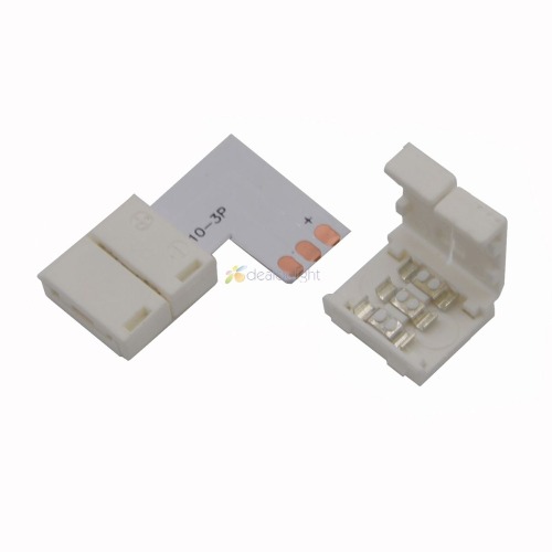 5pcs/lot 10mm 3PIN L type / X type / T shape No Soldering connector For 3 PIN ws2811 ws2812B LED Strip