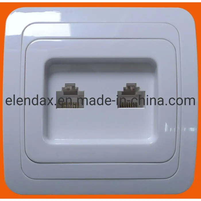 Sakelar Lampu Dinding Ganda Gaya Euro F2102