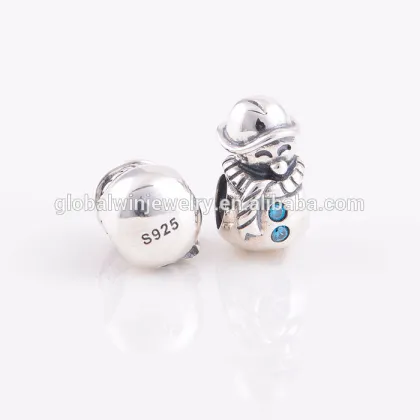 925 Silver Charm Snowman Charm Festival Charm