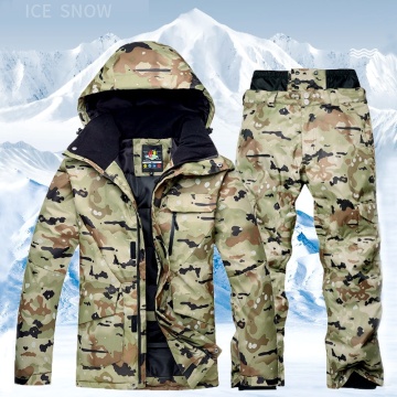 New Men's Waterproof Thermal Ski Suit Ski Snowboard Jacket Pants Set Outdoor Skiing Snowsuit Winter Ski Jacket Free Shipping
