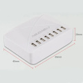 8-Port-USB-Wand schnell aufgeladen 600 Watt