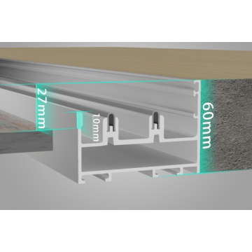 Aluminium Folding Door Soundproof Accordion Sliding Aluminum Bifold Folding Doors Factory